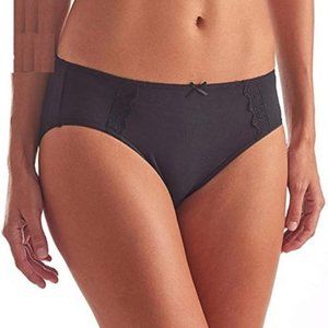 Karen Neuburger Brushed Microfiber Hi-Cut w/ Lace Small